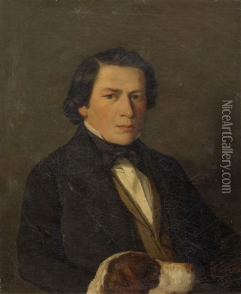 Portrait Of Monsieur Daxelhofer Oil Painting - Francois-Louis-David Bocion