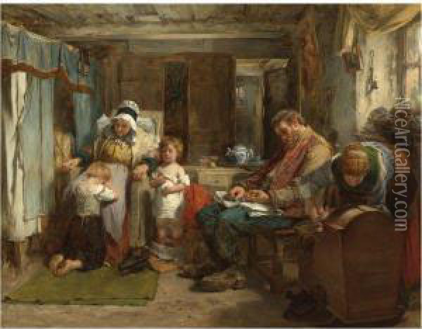 When The Day Is Done Oil Painting - Thomas Faed