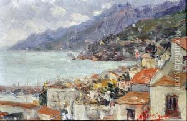 Salerno Oil Painting - Antonio Ferrigno