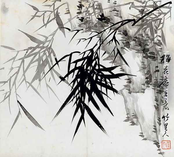 Leaf E, from Tian Jingzhai mozhu ce, from Rugao, Jiangsu province Oil Painting - Rang Tian