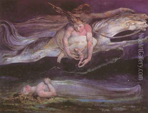 Pity Oil Painting - William Blake