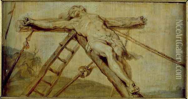 The Raising of the Cross Oil Painting - Peter Paul Rubens