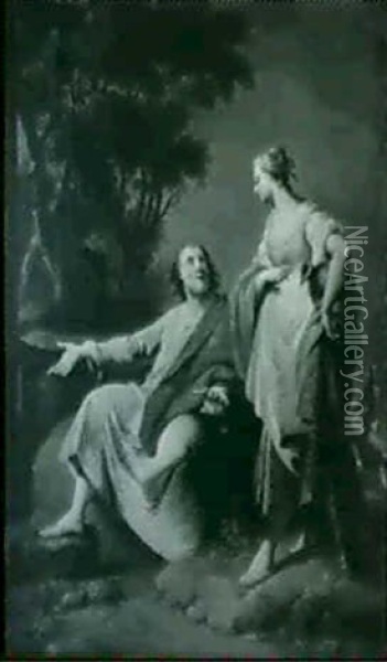 Christus Und Die Samariterin Oil Painting - Jacopo Amigoni