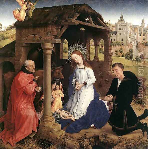 Nativity Oil Painting - Rogier van der Weyden