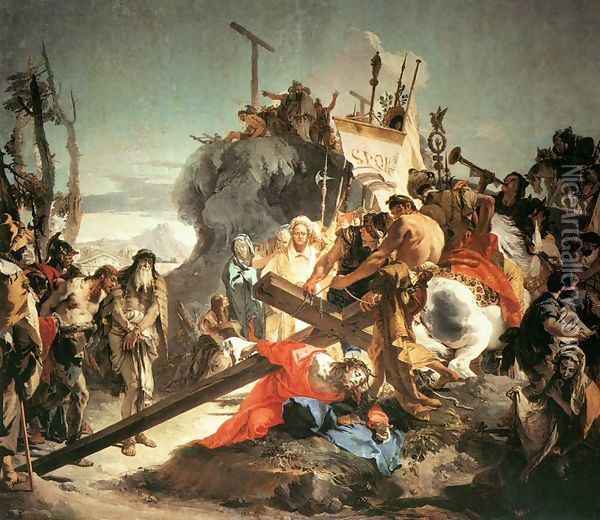 Christ Carrying the Cross Oil Painting - Giovanni Battista Tiepolo