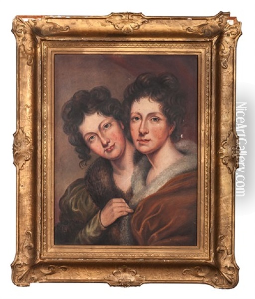 Portrait Of Eleanor And Rosalba Peale Oil Painting - Anna Peale Sellers