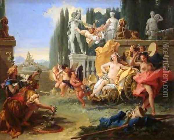 The Empire of Flora Oil Painting - Giovanni Battista Tiepolo