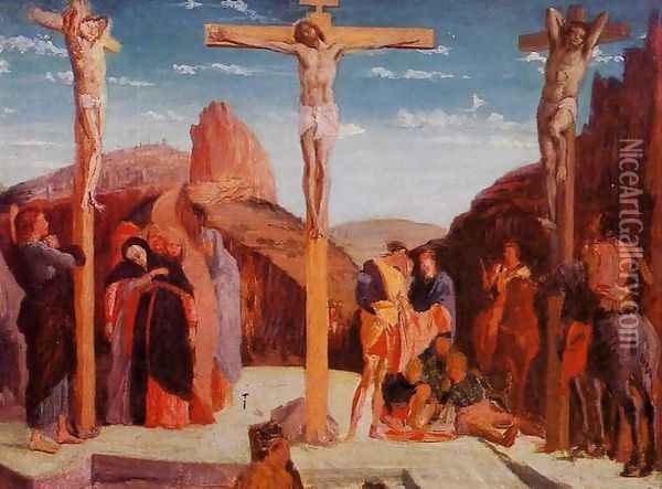 The Crucifixion (after Matagna) Oil Painting - Edgar Degas