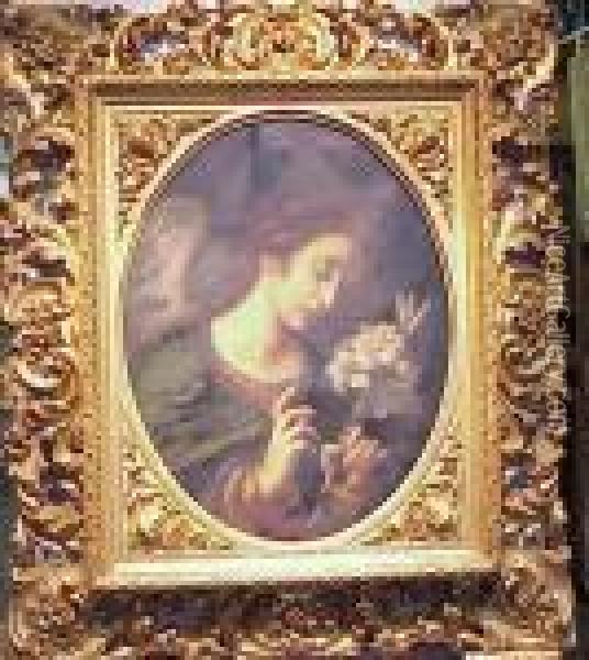 Angel Of The Annunciation Oil Painting - Carlo Dolci