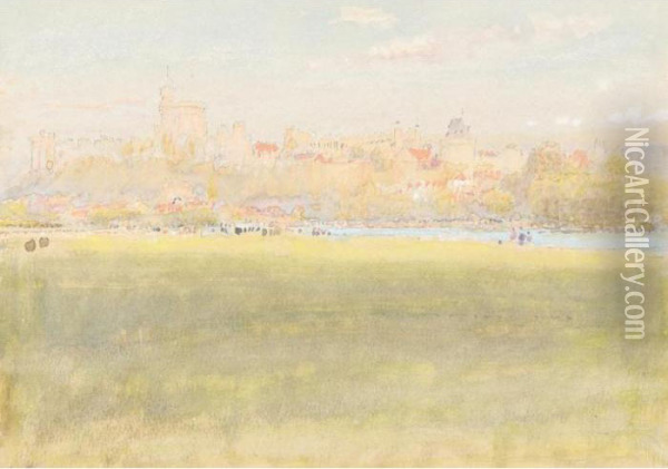 Windsor Oil Painting - Albert Goodwin