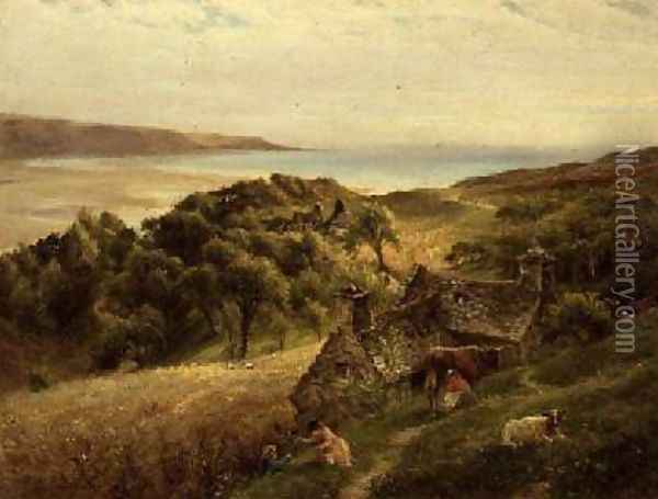 Gorllwyn Barmouth Oil Painting - Charles James Lewis