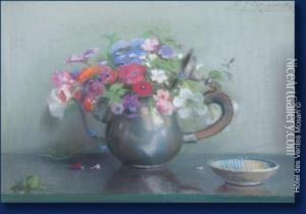 Bouquet Defleurs Oil Painting - Edouard Masson
