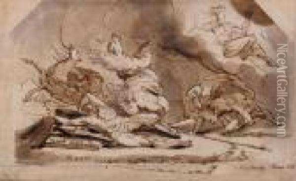 The Conversion Of Saint Paul Oil Painting - Johann Henry Fuseli