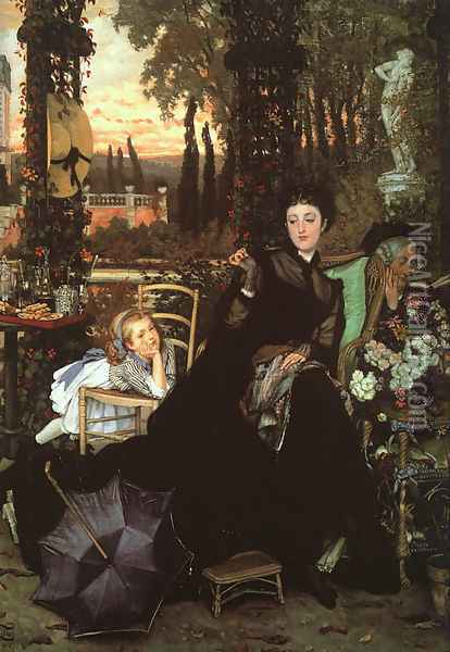Une Veuve (A Widow) 1868 Oil Painting - James Jacques Joseph Tissot
