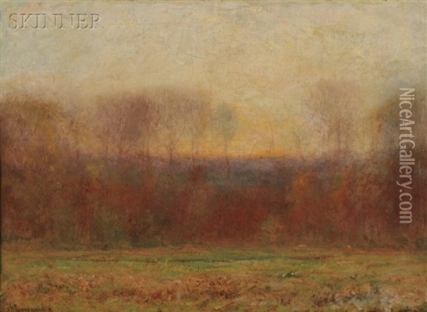 Autumn Evening Oil Painting - Joseph H. Greenwood