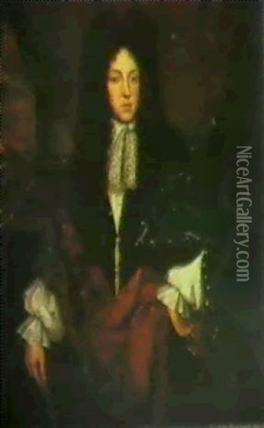 Portrait Of Sir John Wodehouse 4th Bt. (1669-1754) Oil Painting - Frederick Kerseboom