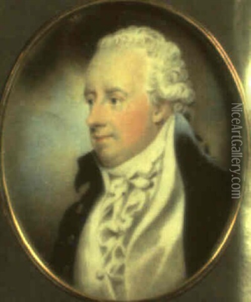 Portrait Of John Hussey, Baron Delaval Of Seaton Delaval Oil Painting - John Downman