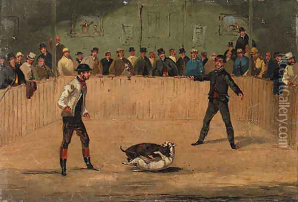 Dogs fighting Oil Painting - Samuel Henry Gordon Alken