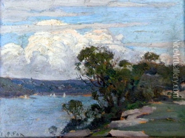 Sydney Harbour From Cremorne Point Oil Painting - Emanuel Phillips Fox