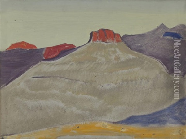 Study Of Arizona Oil Painting - Nikolai Konstantinovich Roerich