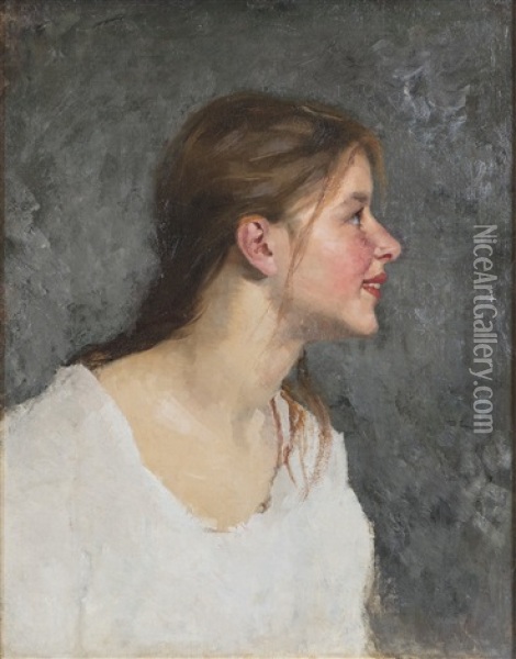 Elsa Oil Painting - Maria Wiik