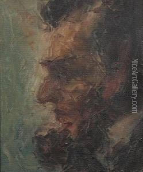 For The People, Of The People, And By The People: A New Composition Of Abraham Lincoln Oil Painting - Leonid Gechtoff