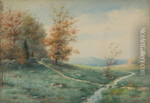 Landscape Oil Painting - Edwin, Lamasure Jr.