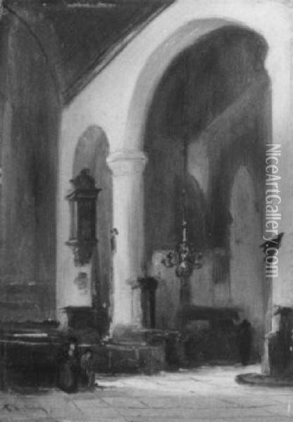 Kircheninterieur Oil Painting - Johannes Bosboom