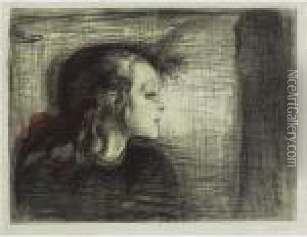 The Sick Child I (das Kranke Kind I) (woll 72) Oil Painting - Edvard Munch