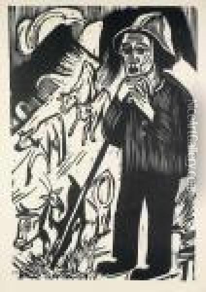 Hirt (dube H 441) Oil Painting - Ernst Ludwig Kirchner