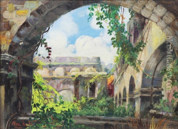 Guadalupe Ruins Oil Painting - Isidro Ancheta