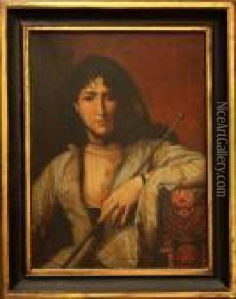 Femme Circassienne Voilee Oil Painting - Jean-Leon Gerome