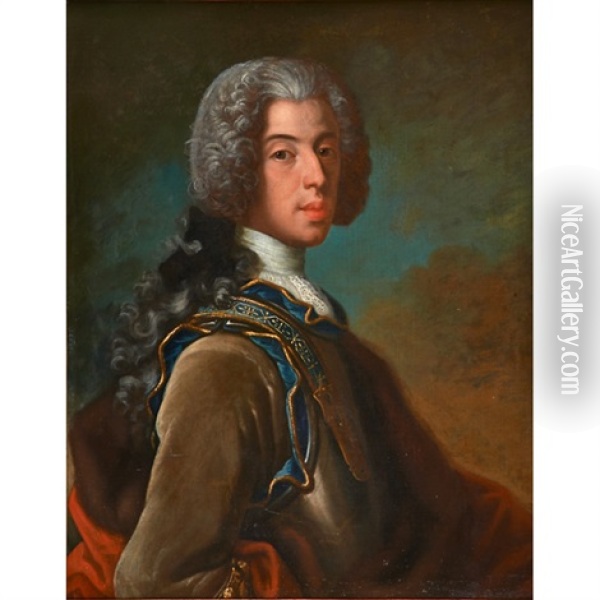 Portrait Of A Gentleman In Formal Dress (framed) Oil Painting - John Michael Wright