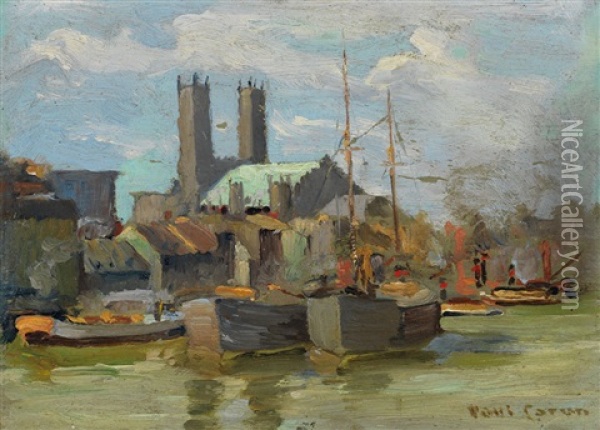 Notre Dame, Montreal Oil Painting - Paul Archibald Octave Caron