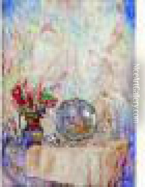 Formes Fleuries Oil Painting - James Ensor