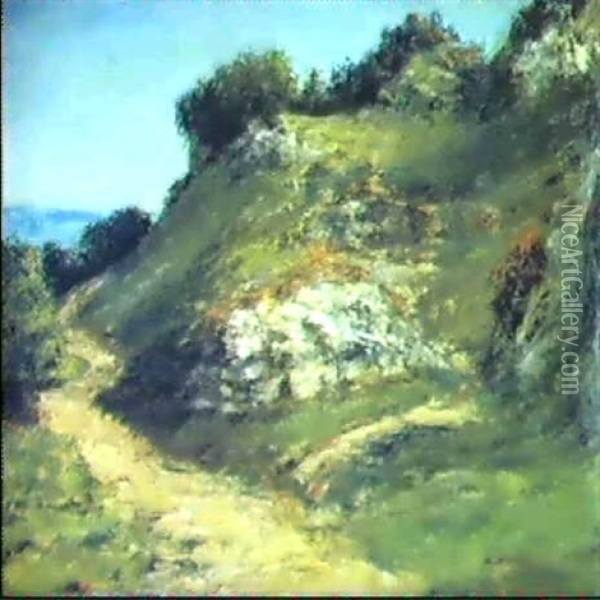 Sentier Dans Les Rochers Oil Painting - Gustave Courbet