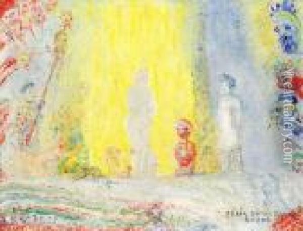 Peril Extra-jaune (1938) Oil Painting - James Ensor