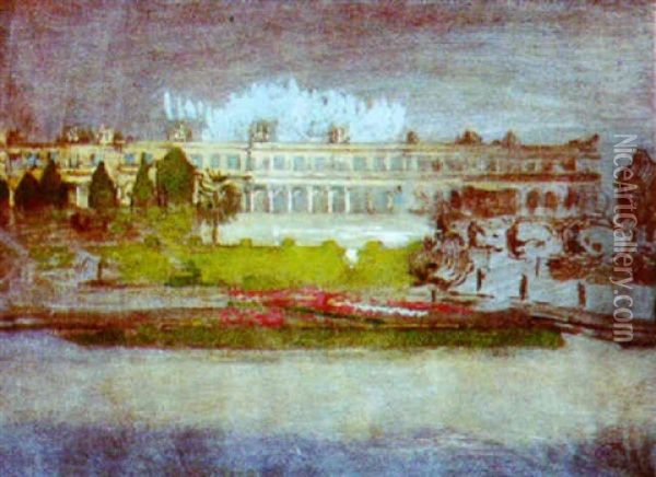 Chateau Oil Painting - Henri-Edmond Cross