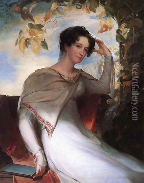 Mrs. James Gibson (Elizabeth Bordley) Oil Painting - Thomas Sully
