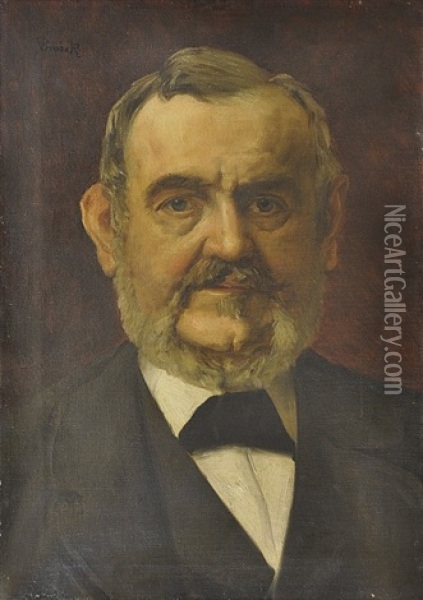 Portret F. L. Riegera Oil Painting - Vaclav Brozik