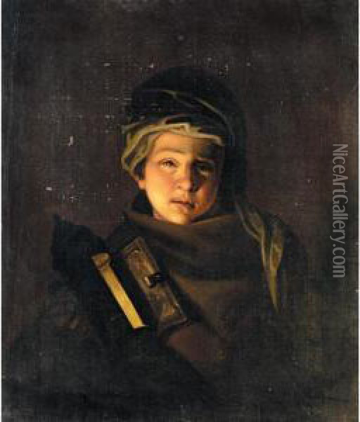Portrait Of A Young Boy Oil Painting - Henry Robert Morland