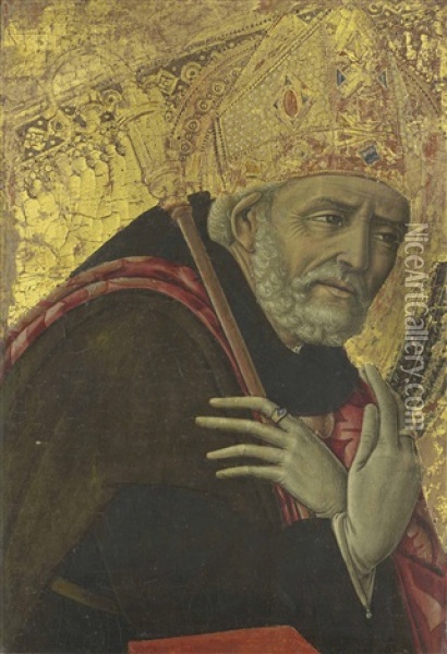 Saint Augustine Oil Painting - Matteo Di Giovanni