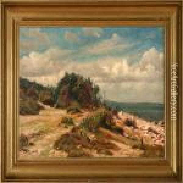 Coastal Scene Oil Painting - Emil Winnerwald