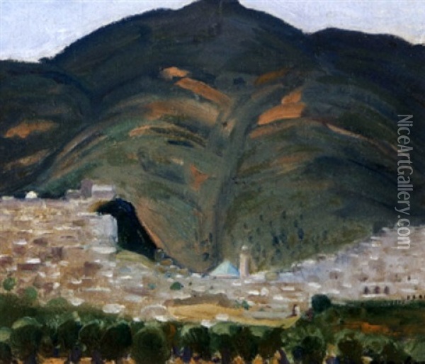 Moulay-idriss, Maroc Oil Painting - Paul Emile Dubois