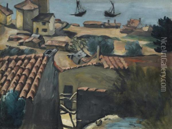 Le Village Des Pecheurs A L'estaque Oil Painting - Paul Cezanne