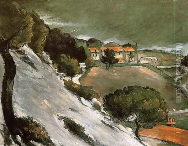 L Estaque Under Snow Oil Painting - Paul Cezanne