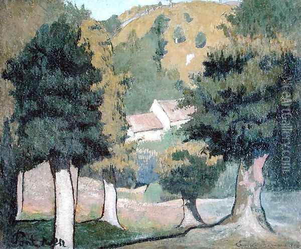 Landscape at Pont-Aven Oil Painting - Emile Bernard