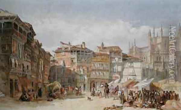 Segovia Spain Oil Painting - Edward Angelo Goodall