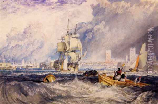 Portsmouth Oil Painting - Joseph Mallord William Turner