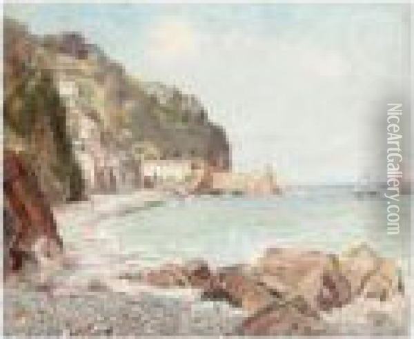 Clovelly; Seascape Oil Painting - David Murray